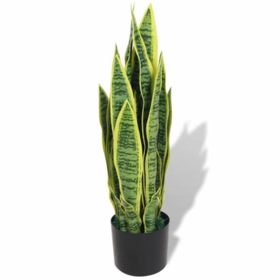 Lifelike Artificial Dracaena Plant with Pot – 35.4" Tall Green Indoor Decor