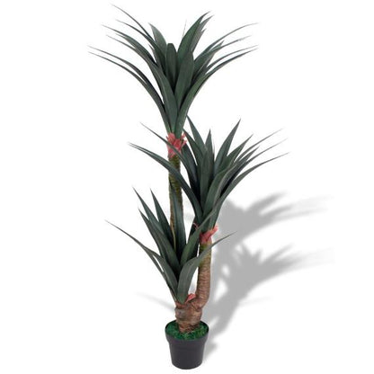 Lifelike Artificial Dracaena Plant with Pot – 35.4" Tall Green Indoor Decor