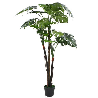 Lifelike Artificial Monstera Plant with Pot – 51.2" Tall