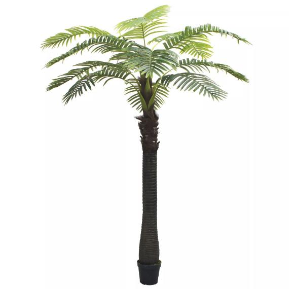 Lifelike Artificial Palm Tree with Pot – 99.6" Tall