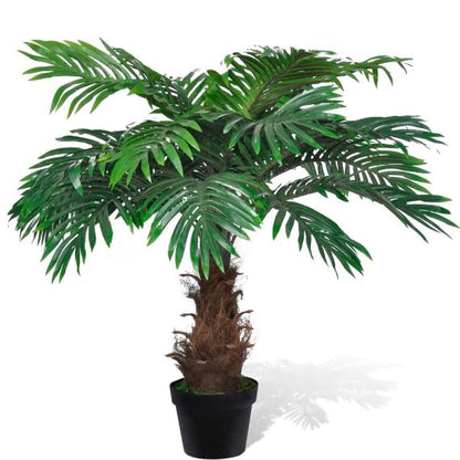 Lifelike Artificial Palm Tree with Pot – 99.6" Tall