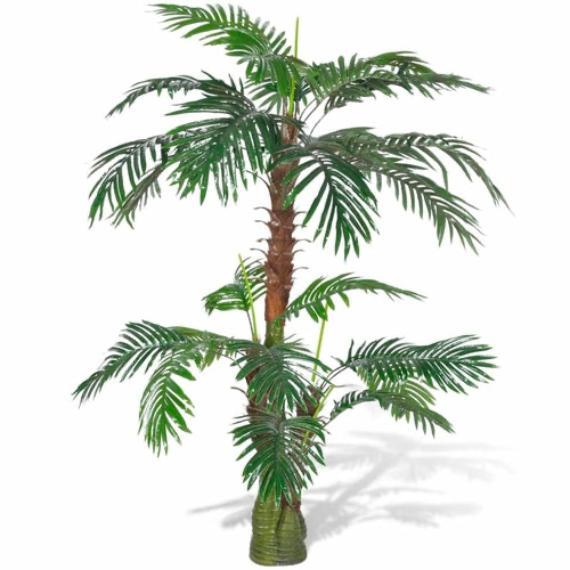 Lifelike Artificial Palm Tree with Pot – 99.6" Tall
