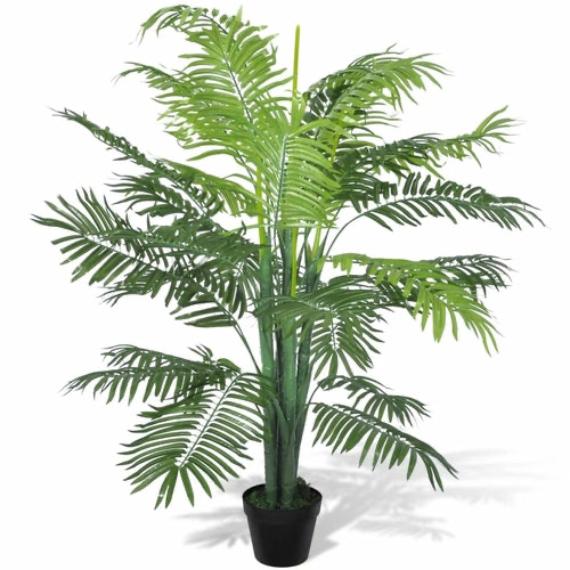 Lifelike Artificial Palm Tree with Pot – 99.6" Tall
