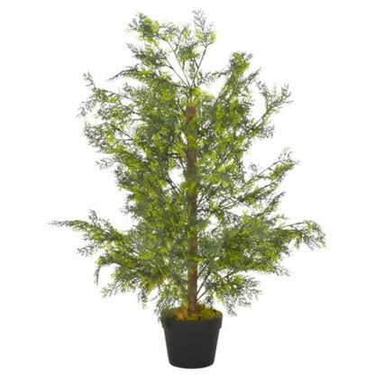 Lifelike Artificial Cypress Tree with Pot – 35.4" Tall (90 cm)