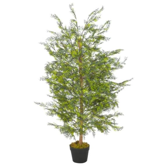 Lifelike Artificial Cypress Tree with Pot – 35.4" Tall (90 cm)