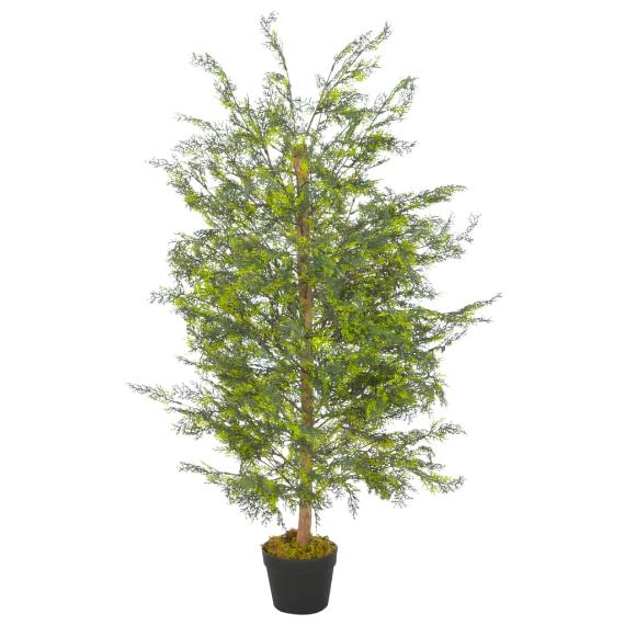 Lifelike Artificial Cypress Tree with Pot – 35.4" Tall (90 cm)