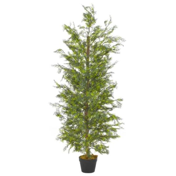 Lifelike Artificial Cypress Tree with Pot – 35.4" Tall (90 cm)