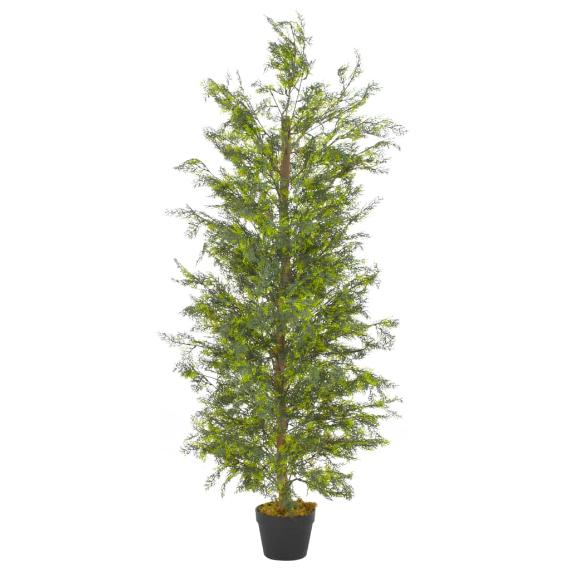 Lifelike Artificial Cypress Tree with Pot – 35.4" Tall (90 cm)
