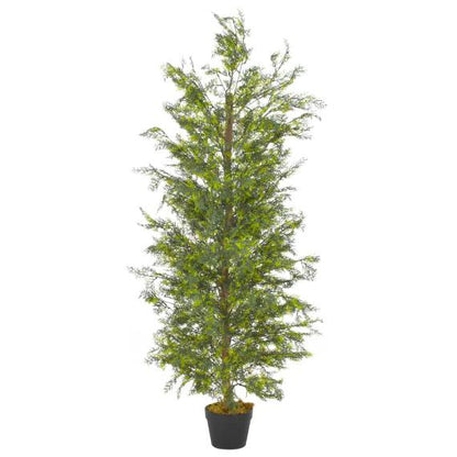 Lifelike Artificial Cypress Tree with Pot – 35.4" Tall (90 cm)