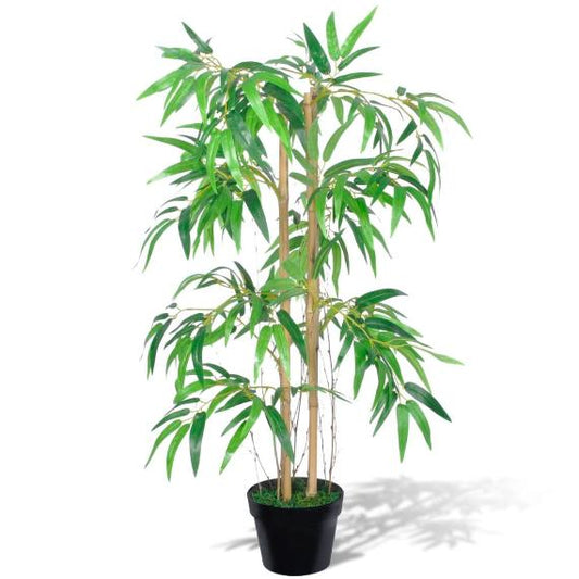 Lifelike Artificial Bamboo Plant "Twiggy" with Pot – 35" Tall