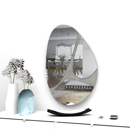 Elegant Grey Melamine Wall Mirror