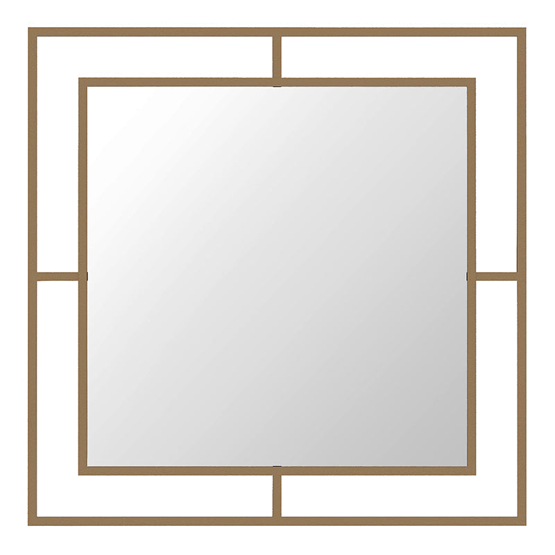 Wall Mirror: Elegant Gold Finish for Any Room