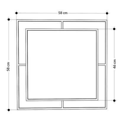 Wall Mirror: Elegant Gold Finish for Any Room