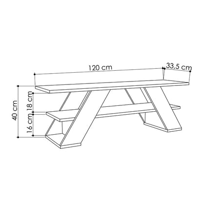 TV Stand | Ancient White Melamine