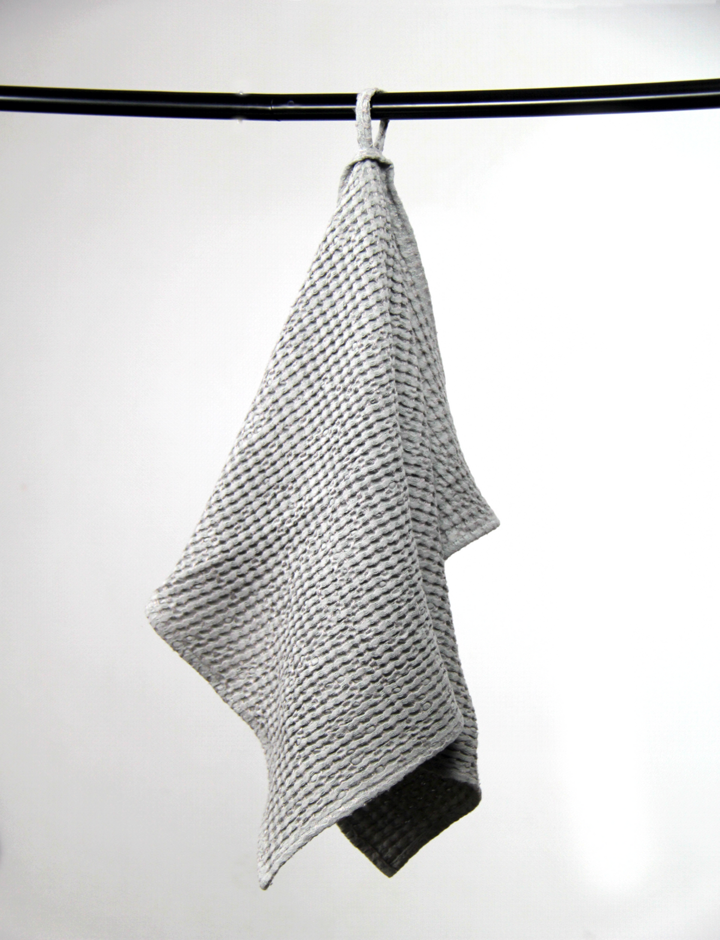 Light Grey Linen Waffle Towel - Luxurious Softness & Superior Absorbency