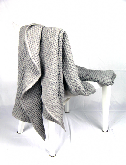 Light Grey Linen Waffle Towel - Luxurious Softness & Superior Absorbency