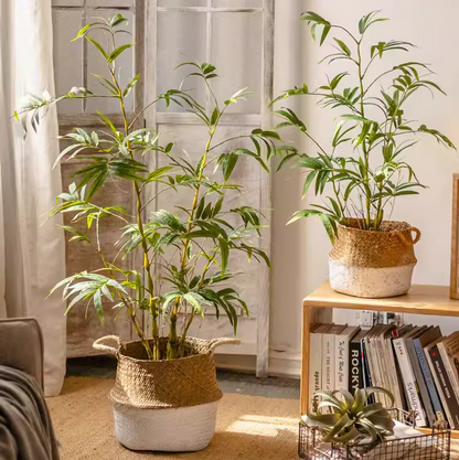 Artificial Enkianthus Tree in Pot – Faux Bamboo Leaves