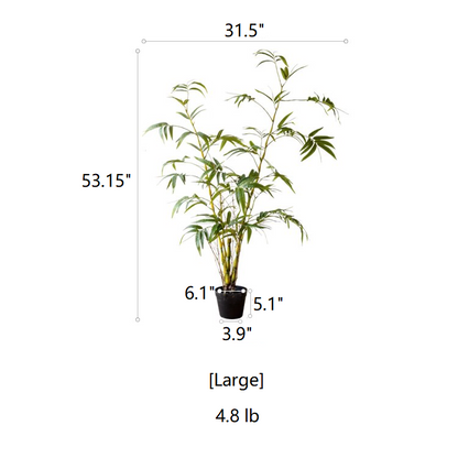 Artificial Enkianthus Tree in Pot – Faux Bamboo Leaves