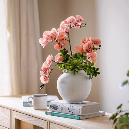 Artificial Butterfly Orchid Stem in Pink 27.5" Tall