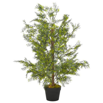 Lifelike Artificial Cypress Tree with Pot – 35.4" Tall (90 cm)
