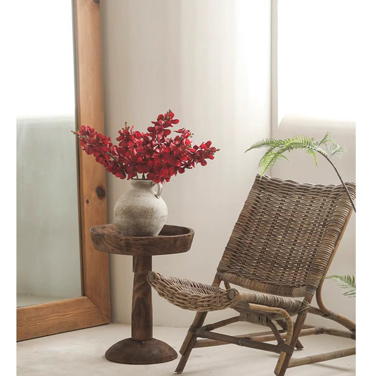 Single Vanda Orchid Stem – Handmade Silk Flower (24.4" Tall)