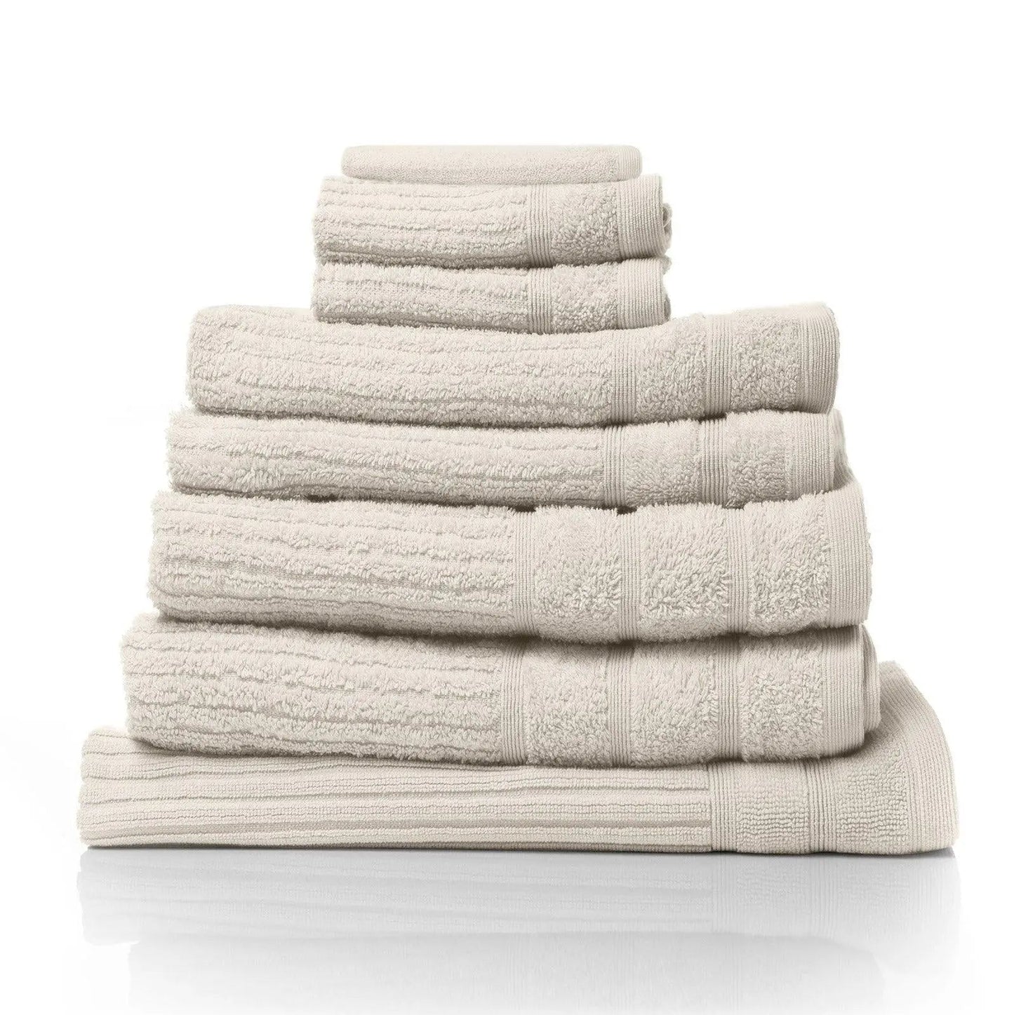 Royal Comfort Eden Egyptian Cotton 600GSM 8-Piece Luxury Bath Towel Set