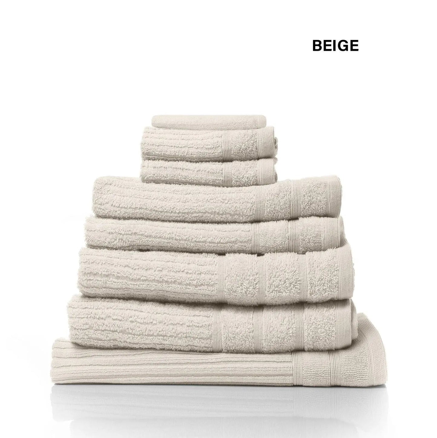 Royal Comfort Eden Egyptian Cotton 600GSM 8-Piece Luxury Bath Towel Set