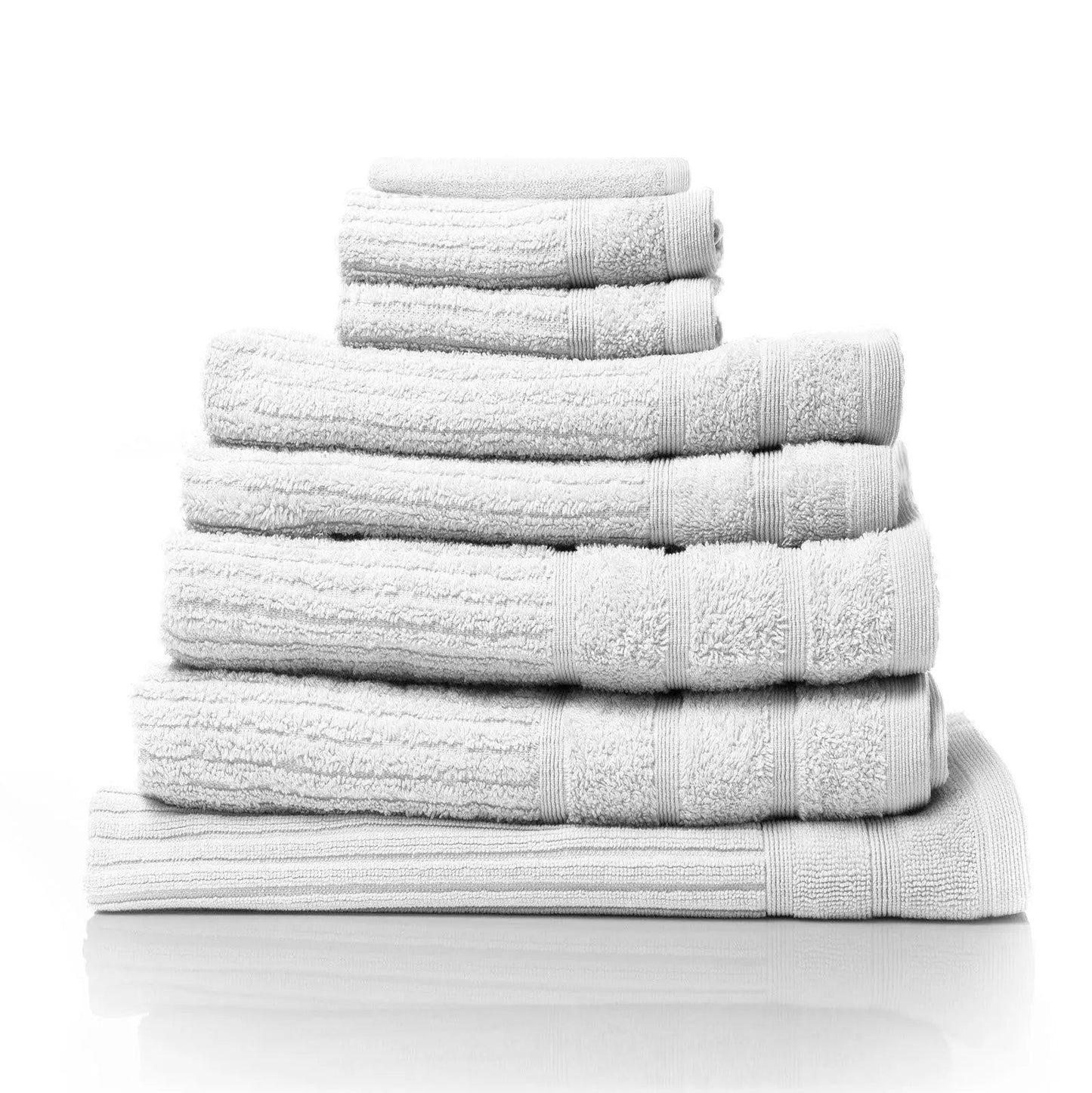 Royal Comfort Eden 8-Piece Luxury Bath Towels Set - 100% Egyptian Cotton, 600GSM