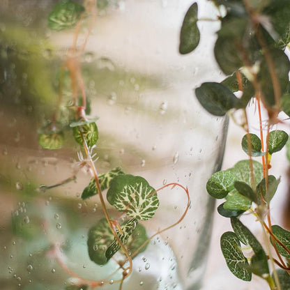 Artificial Begonia Leaf Hanging Vine – Handmade Faux Greenery (27.6" Long)