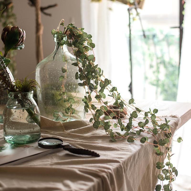 Artificial Begonia Leaf Hanging Vine – Handmade Faux Greenery (27.6" Long)