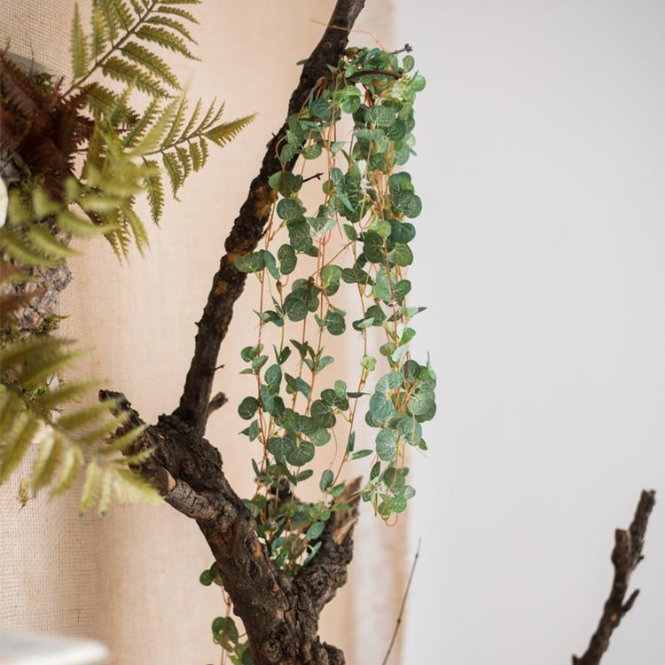 Artificial Begonia Leaf Hanging Vine – Handmade Faux Greenery (27.6" Long)