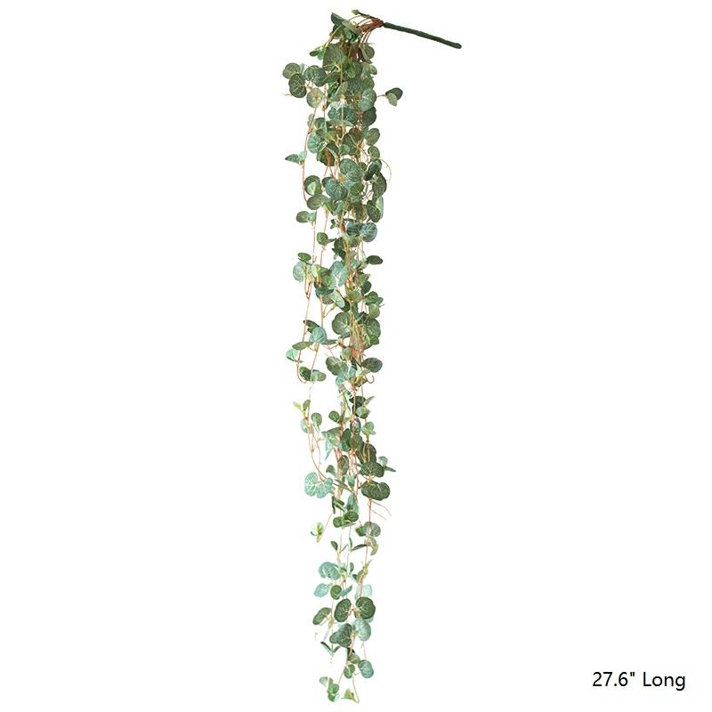 Artificial Begonia Leaf Hanging Vine – Handmade Faux Greenery (27.6" Long)
