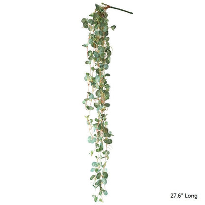 Artificial Begonia Leaf Hanging Vine – Handmade Faux Greenery (27.6" Long)