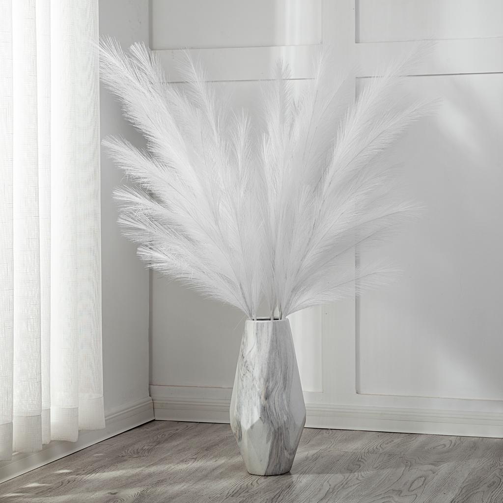 XL Faux Pampas Grass 120cm – Boho Decor for Weddings & Homes | No-Shed, Fluffy, Long Stems