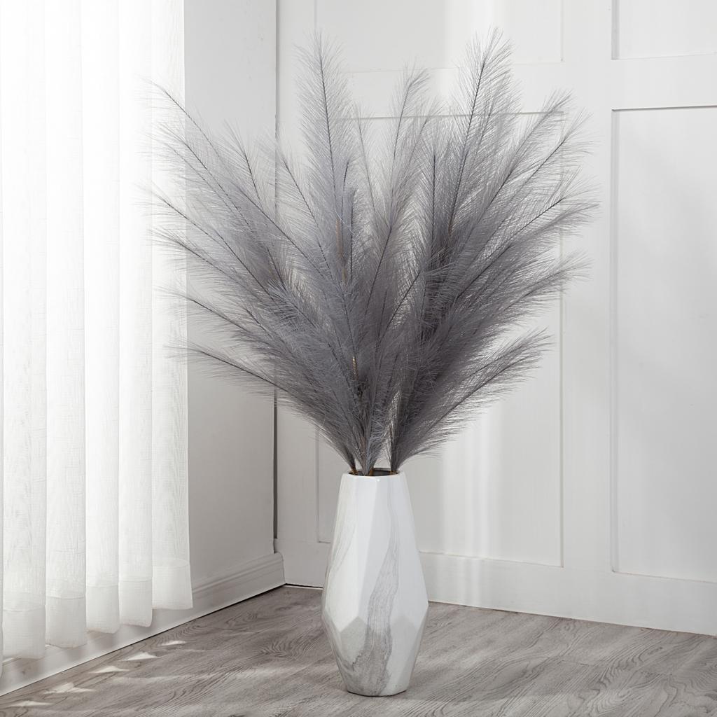 XL Faux Pampas Grass 120cm – Boho Decor for Weddings & Homes | No-Shed, Fluffy, Long Stems