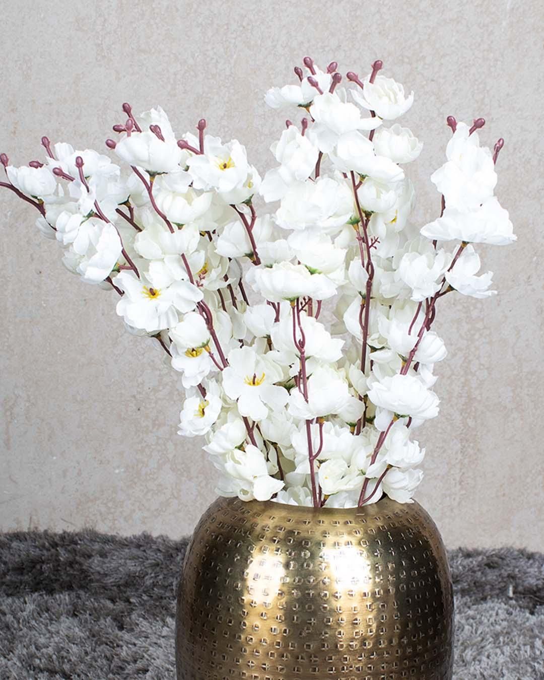 Elegant Cherry Blossom Artificial Flower Plant – Realistic Spring Decor