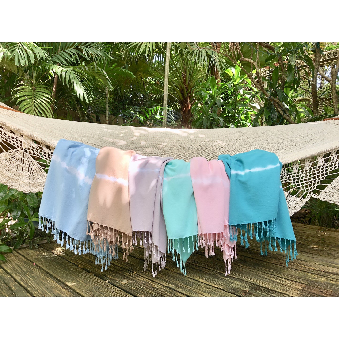 Mint Tie Dye Turkish Beach Towel - Lightweight, Absorbent & Quick-Drying for Bath, Beach, and Travel