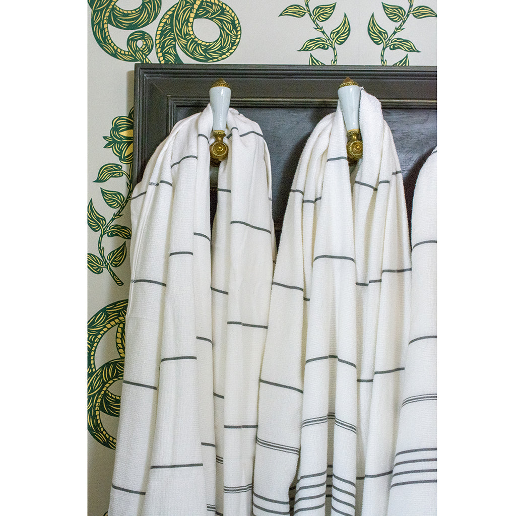 Classic Terry Turkish Towel - Dual-Sided, 100% Turkish Cotton, Quick-Dry & Lightweight for Bath, Beach, and Travel